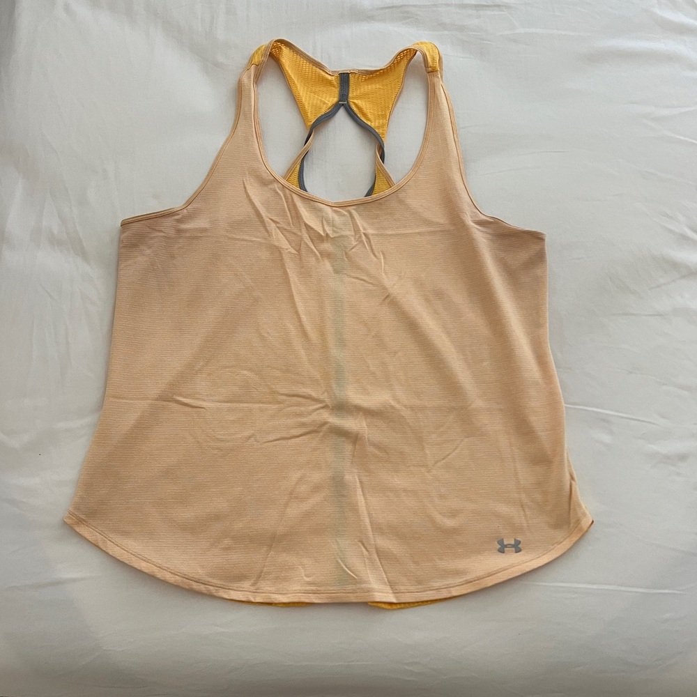 Under Armour Women's Light Yellow Tank Top